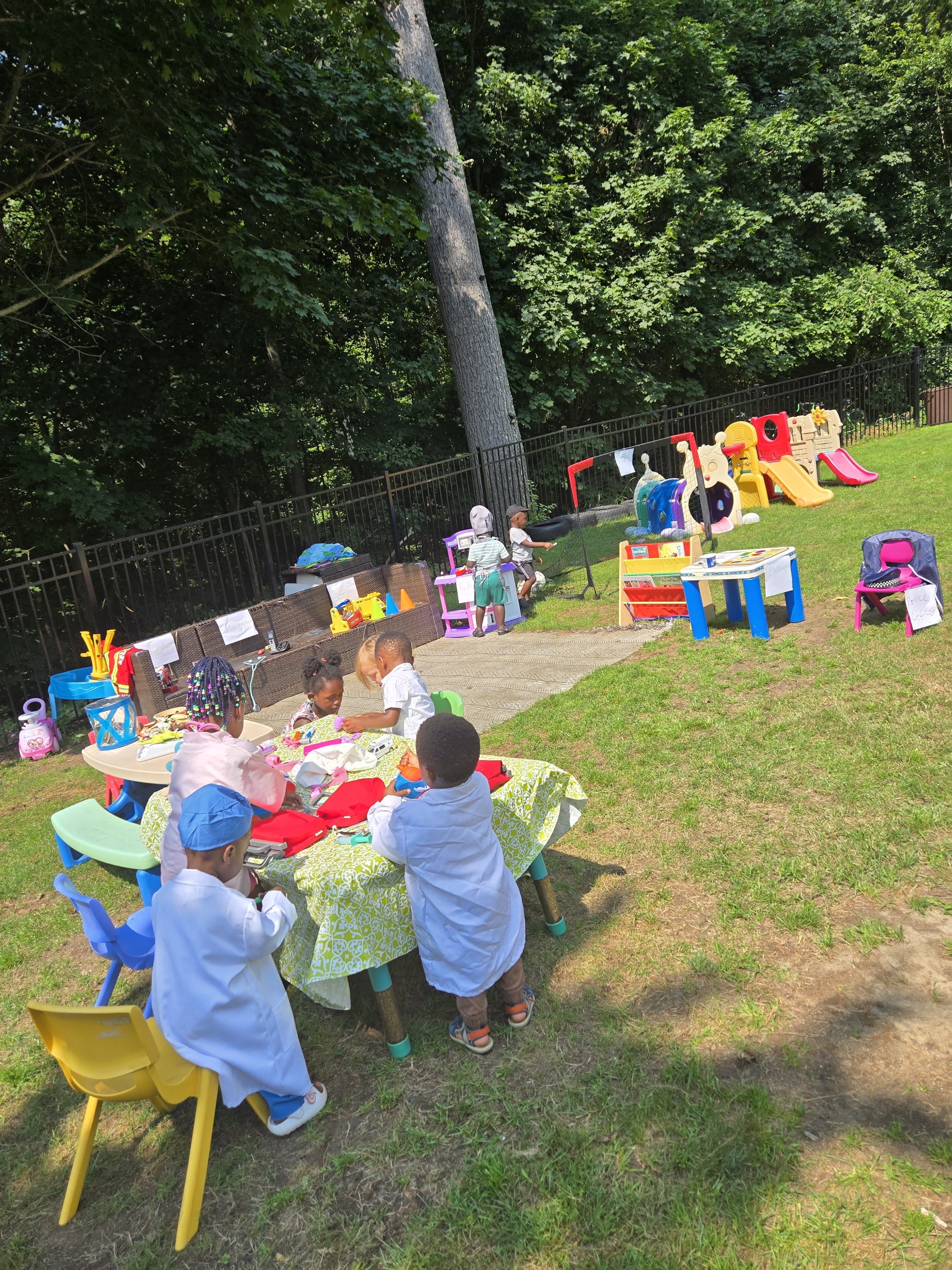 Students dressed as doctors and nurses